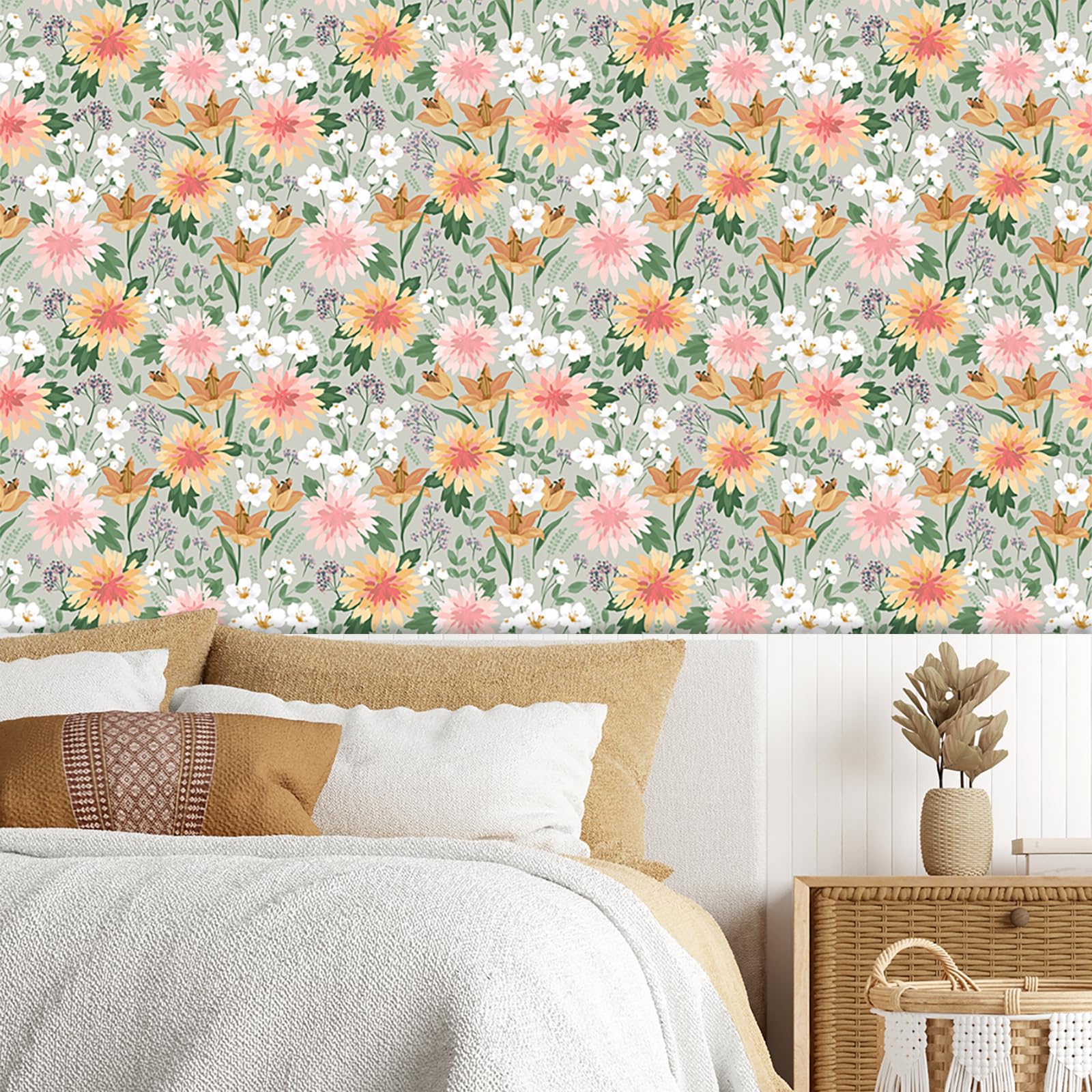 VaryPaper Selbstklebende Tapete Blumen
