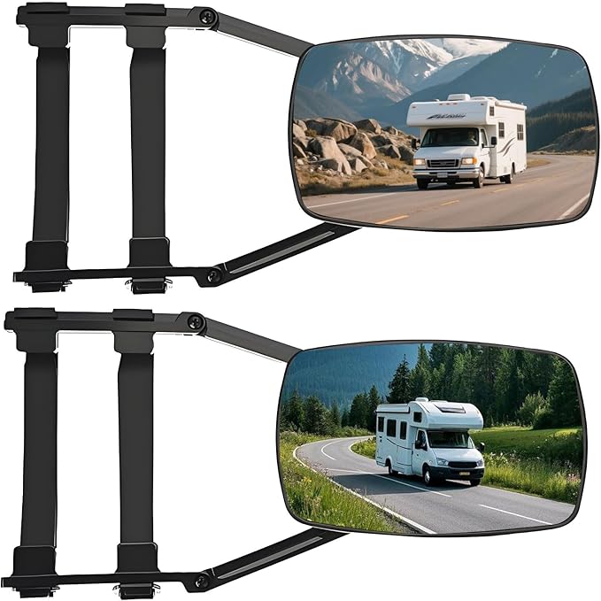 Wohnwagenspiegel Universal 2er-Set – Caravanspiegel Abschleppspiegel fuer alle Fahrzeugtypen