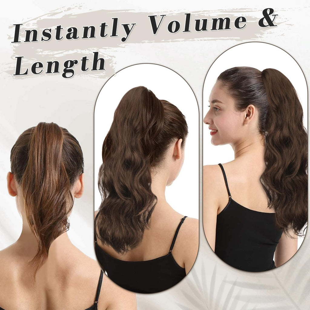 50 cm wellige Locken Pferdeschwanz Haarverlängerung
