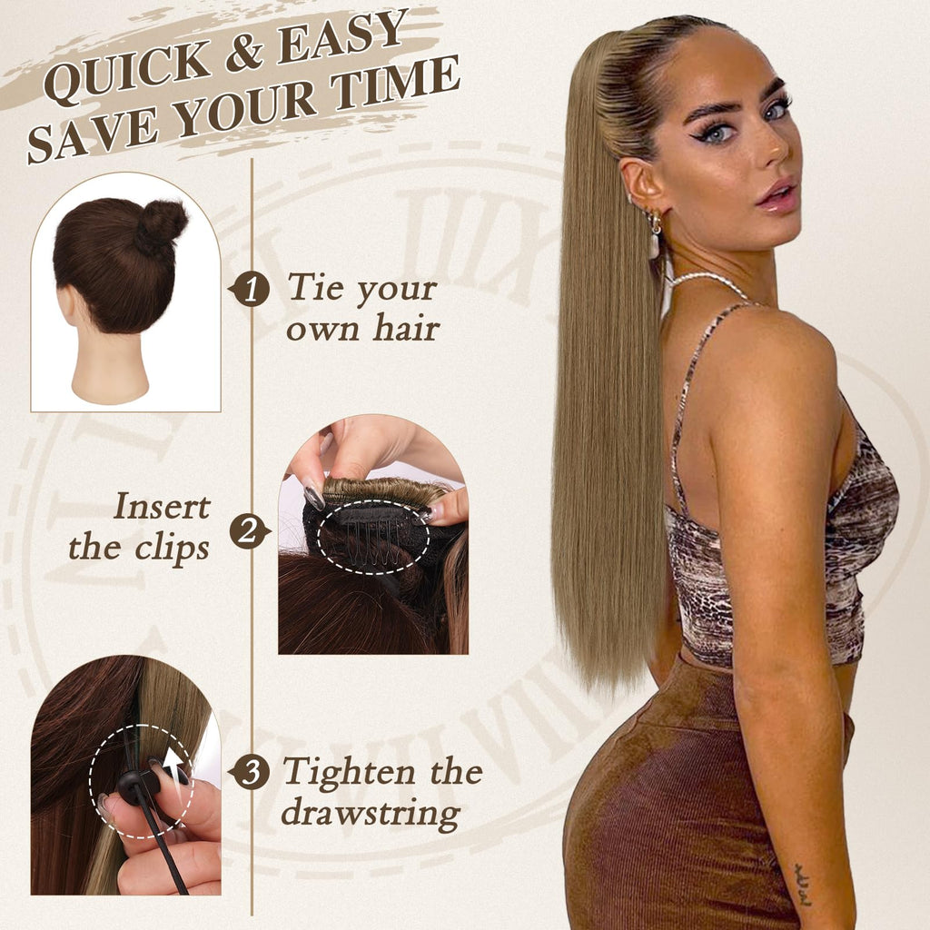 Clip-in Pferdeschwanzverlängerung Haarstück
