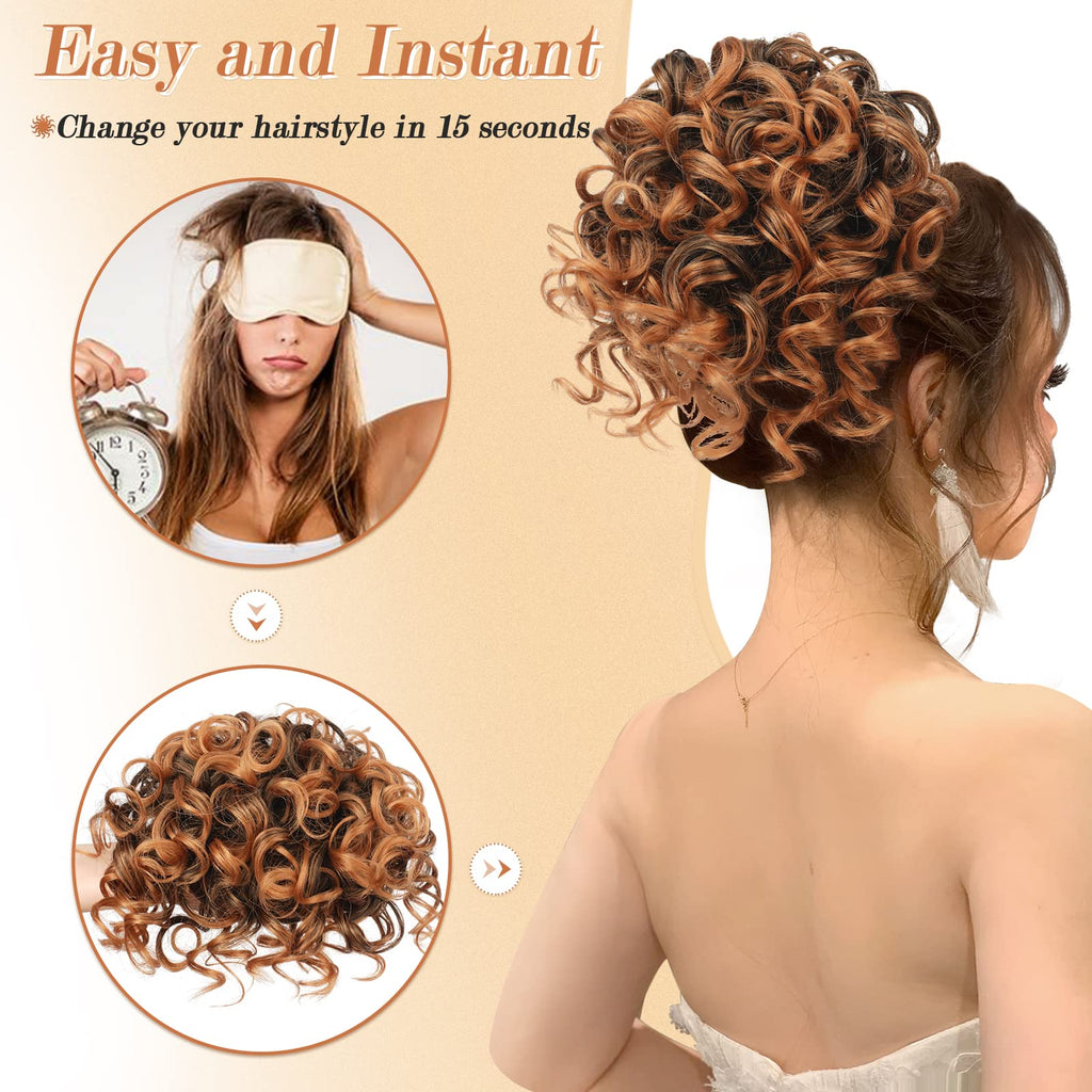 Messy Bun-Pferdeschwanz elastisch