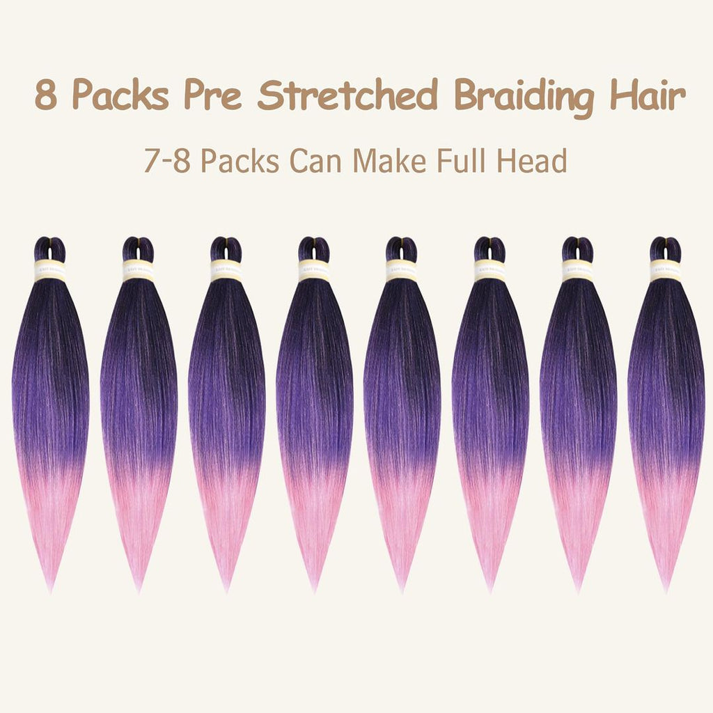 Easy Braids -vorgedehntes Flechthaar, 50,8 cm.