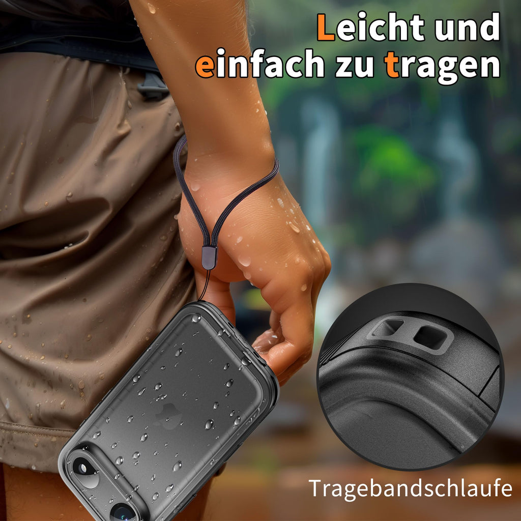 iPhone Air Hülle Military Grade – Wasserdicht, Stossfest, Schwarz