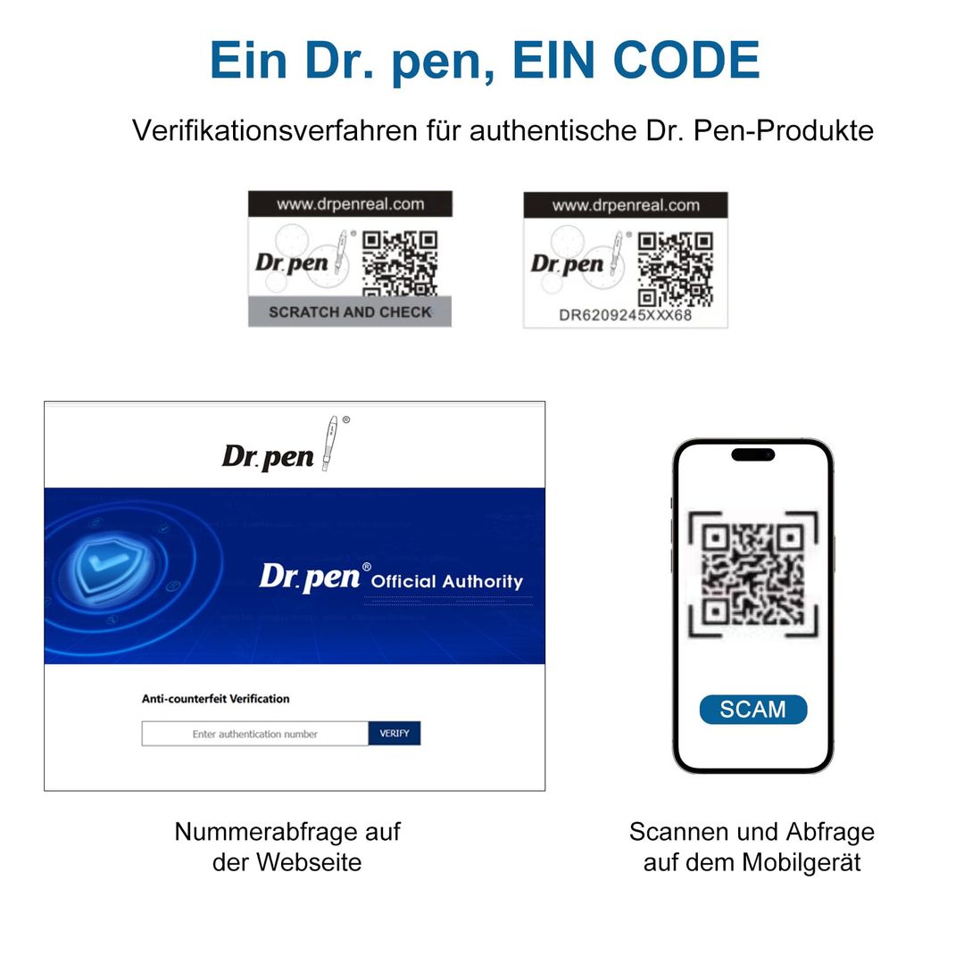 Dr. Pen Ultima M8S Mikronadelstift kabellos mit 7 Patronen – Einstellbare Nadeltiefe