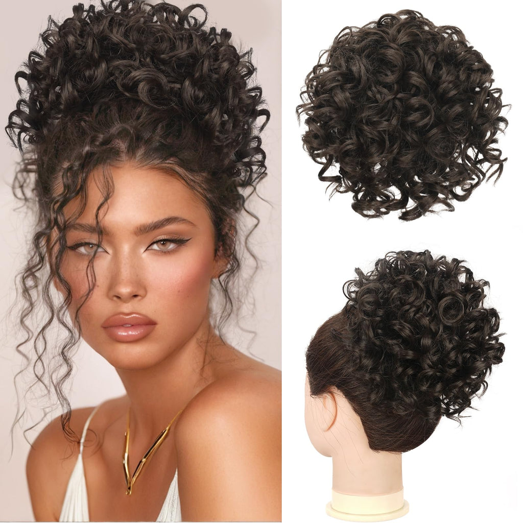 Messy Bun-Pferdeschwanz elastisch