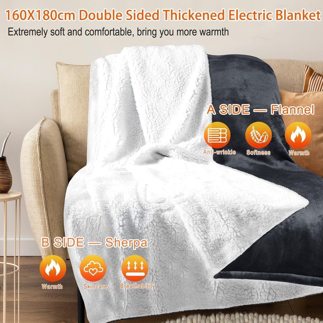 Elektrische Heizdecke 180x160cm