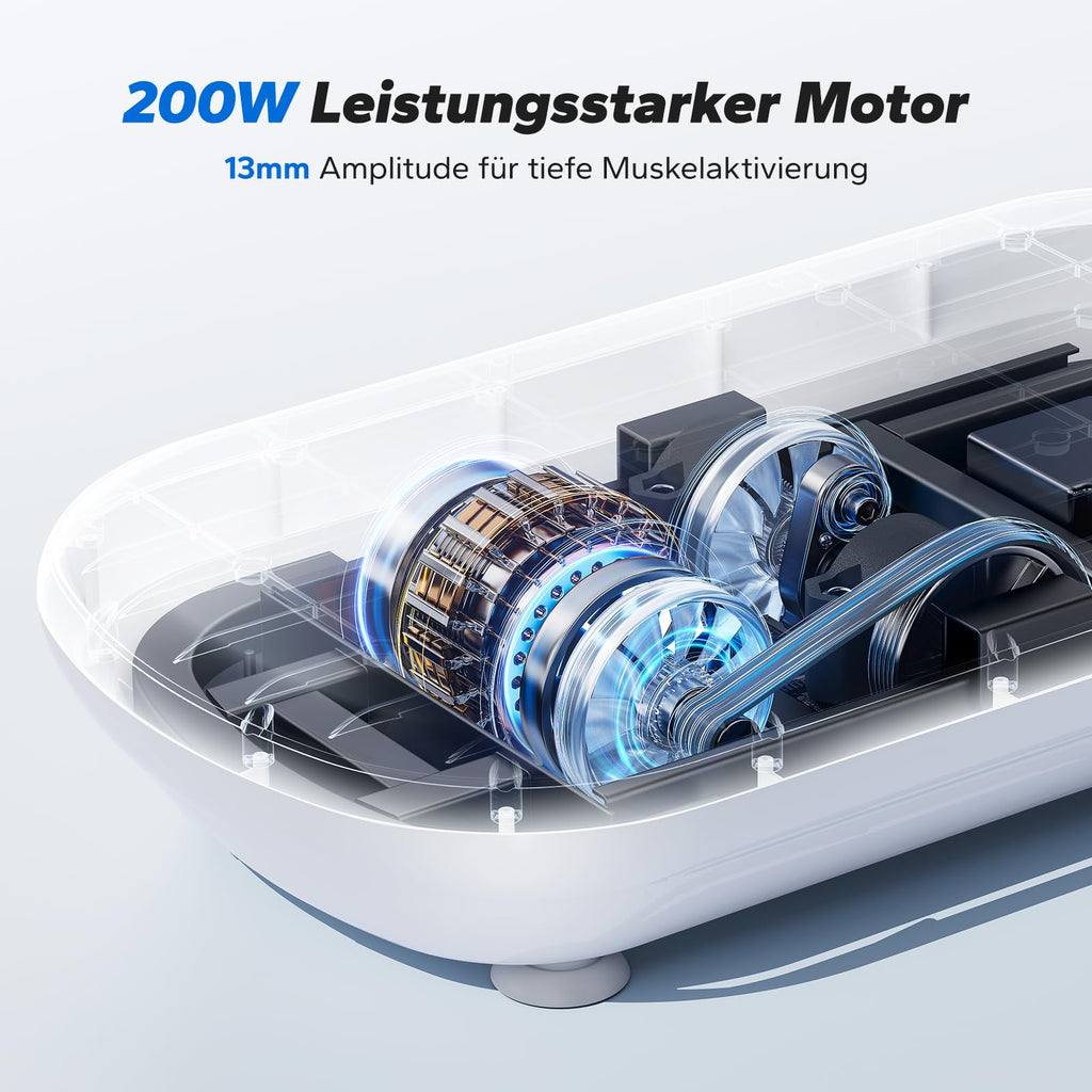 Vibrationsplatte Fitness Platform – Ganzkörpertraining, Grau, 10,7 kg