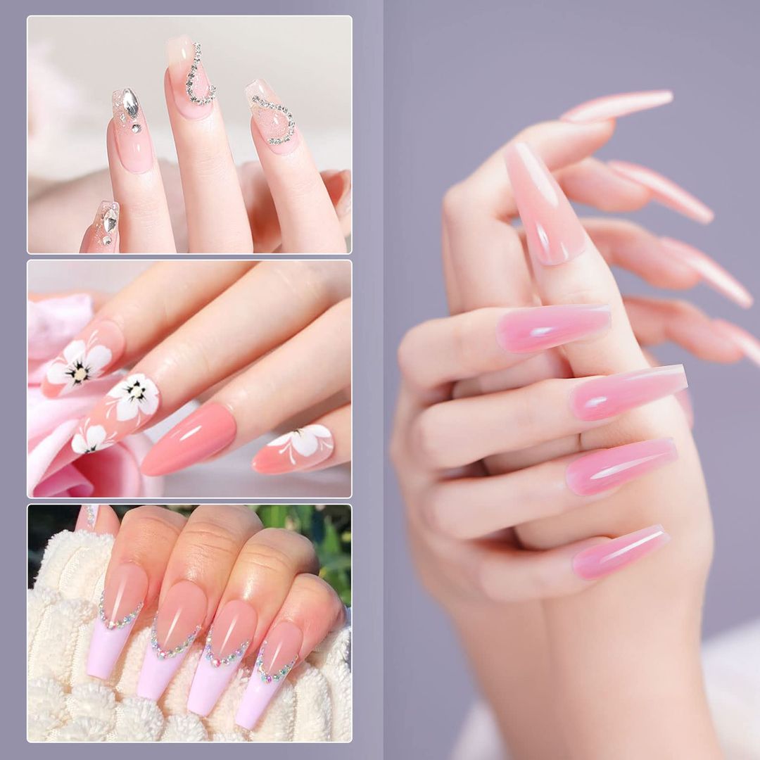 10-Farben Poly-Gel-Set mit UV-Lampe