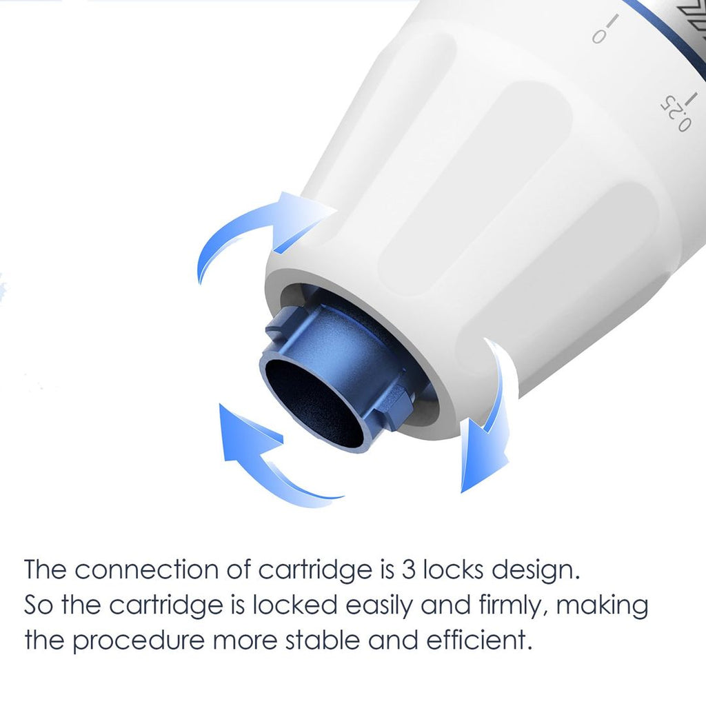 Microneedling-Gerät Kabellos – Touchscreen, 0–2,5 mm Verstellbar, Profi-Mikronadelstift