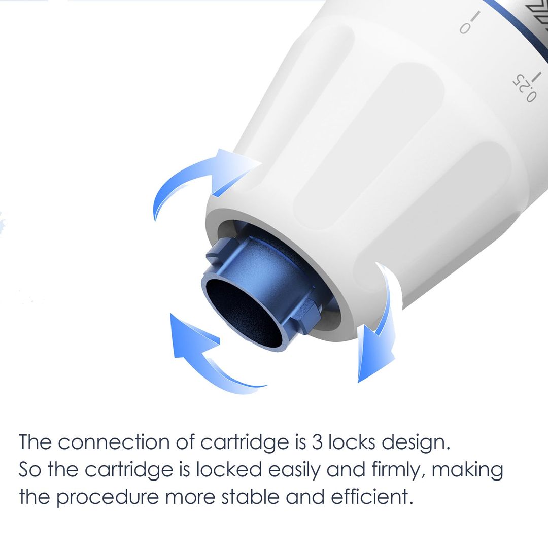 Microneedling-Gerät Kabellos – Touchscreen, 0–2,5 mm Verstellbar, Profi-Mikronadelstift