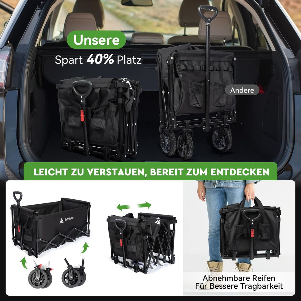 Falttrolley Bollerwagen Faltbar – 140L, 150kg