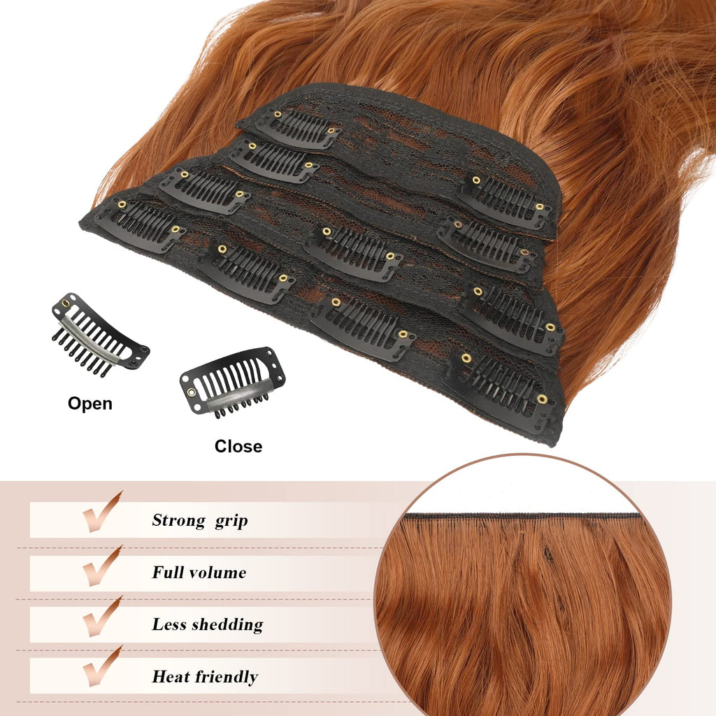 Clip-in Haarverlängerungen 4-teilig 50 cm