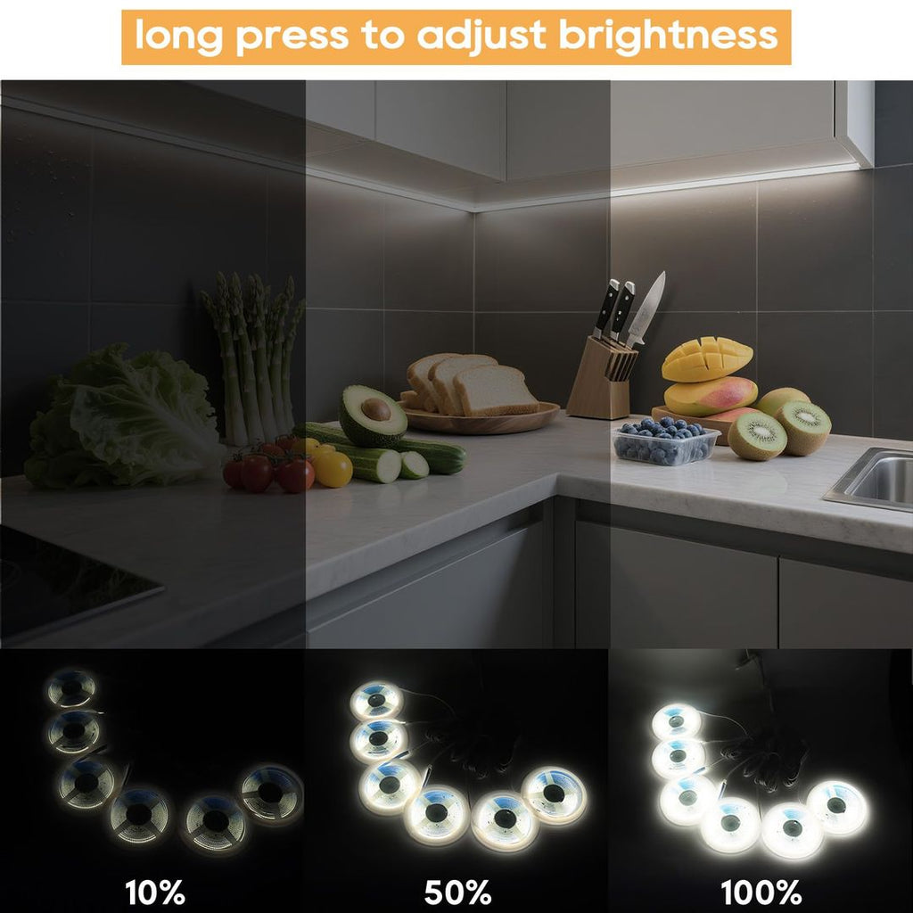 LRGBST 12V COB LED Streifen mit Touch-Dimmer