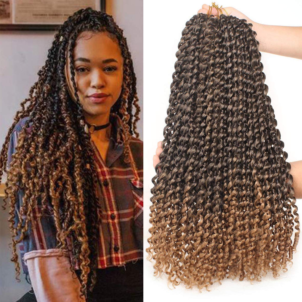 Leeven Kurze Crochet Braids – Faux Locs, Used-Look, Naturschwarz, Haarverlängerungen