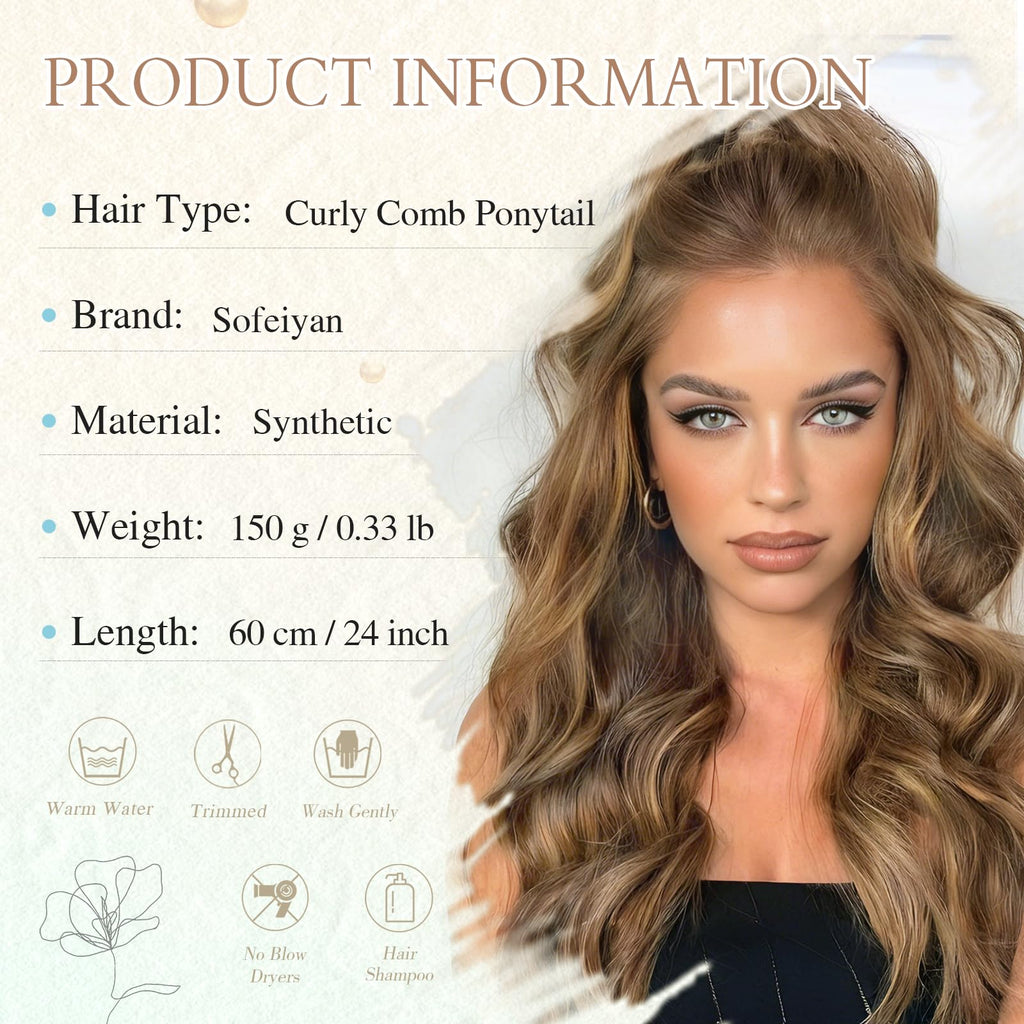 Pferdeschwanz Haarstück 60cm