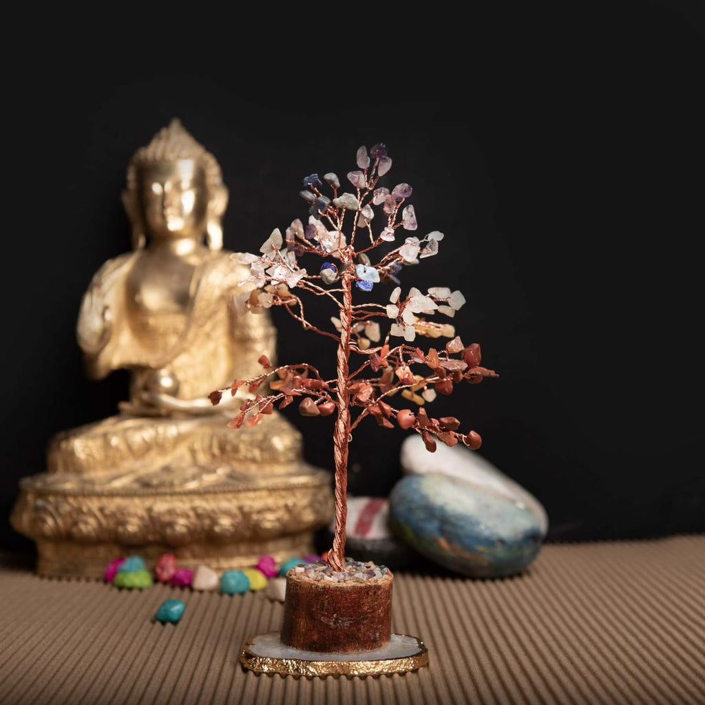 7 Chakra Baum - 150 Edelsteine