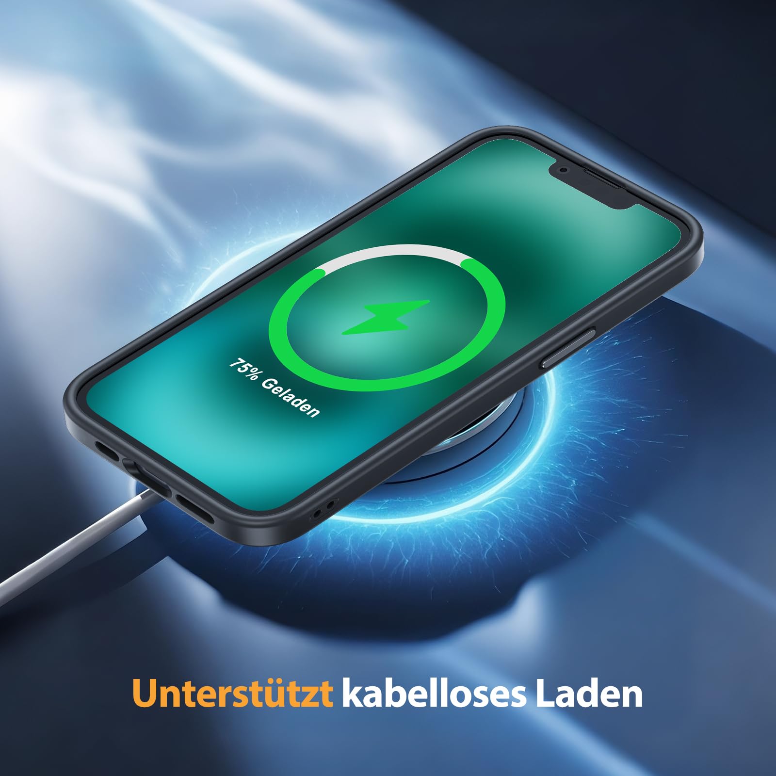 iPhone 16e Hülle – 360-Grad-Rundumschutz, Militärstandard, 2 Displayschutzfolien, Mattschwarz, 6,1 Zoll