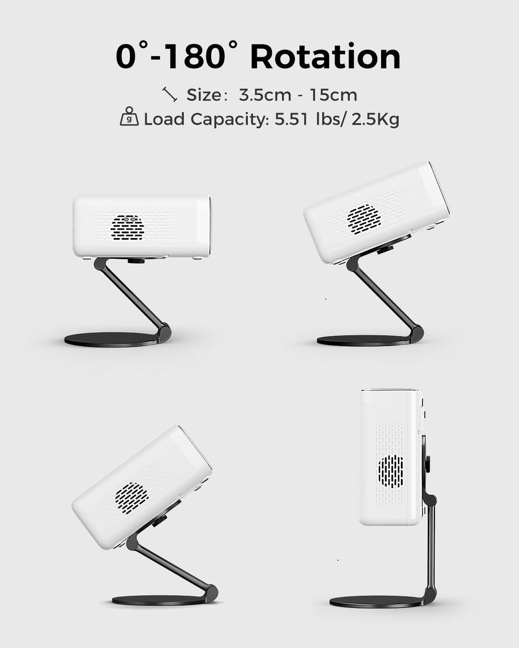 Projektorhalter, ultra-kompakt mit 180° Drehung