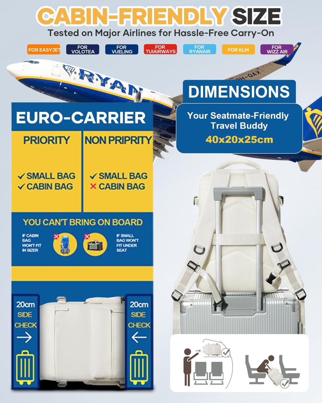 Vakuum Rucksack mit Pumpe