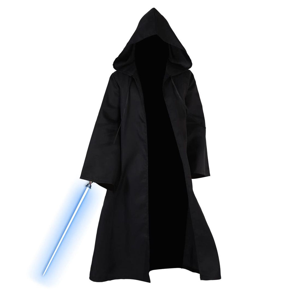 Jedi-Robe mit Kapuze – Schwarz, Uni/XL