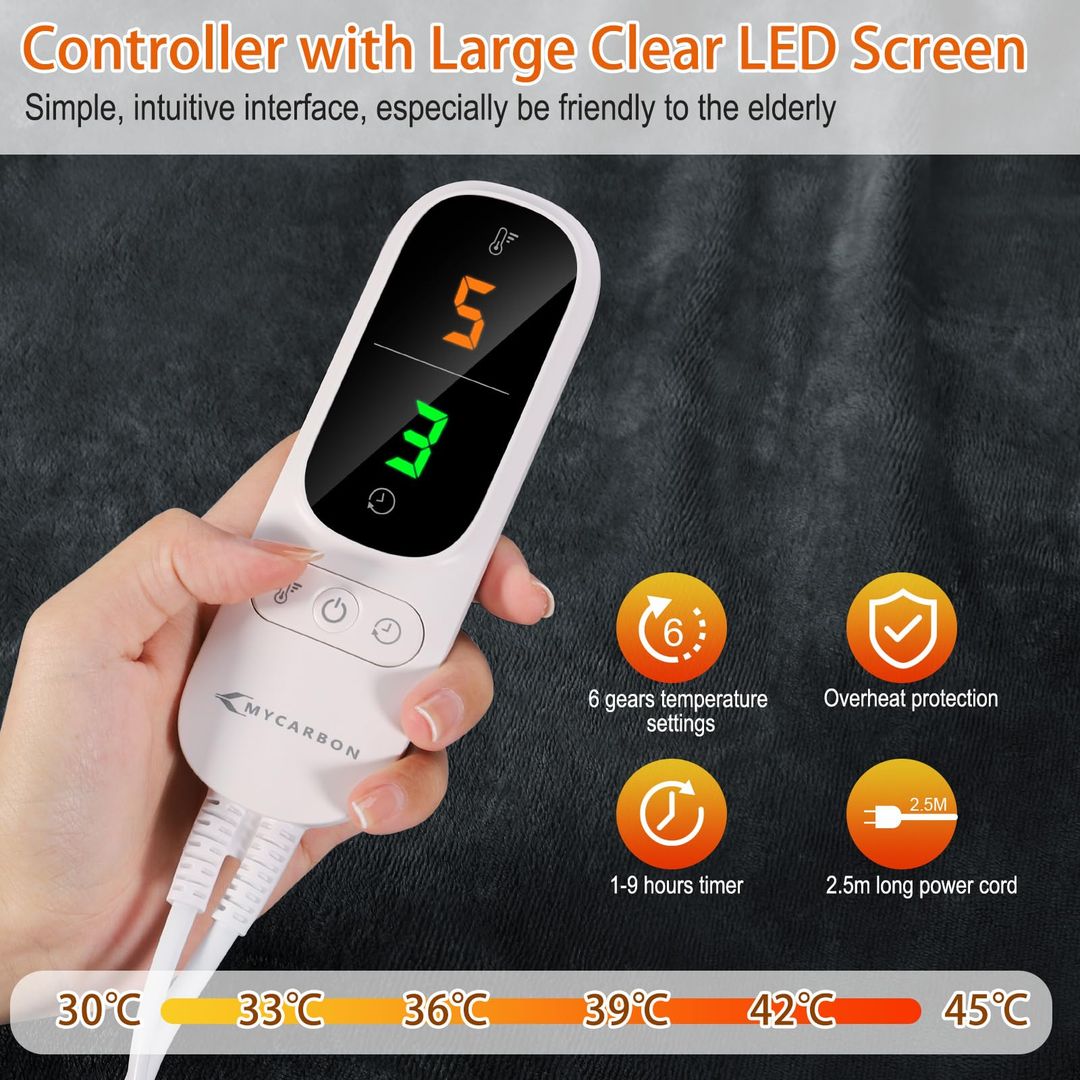 Elektrische Heizdecke 180x160cm