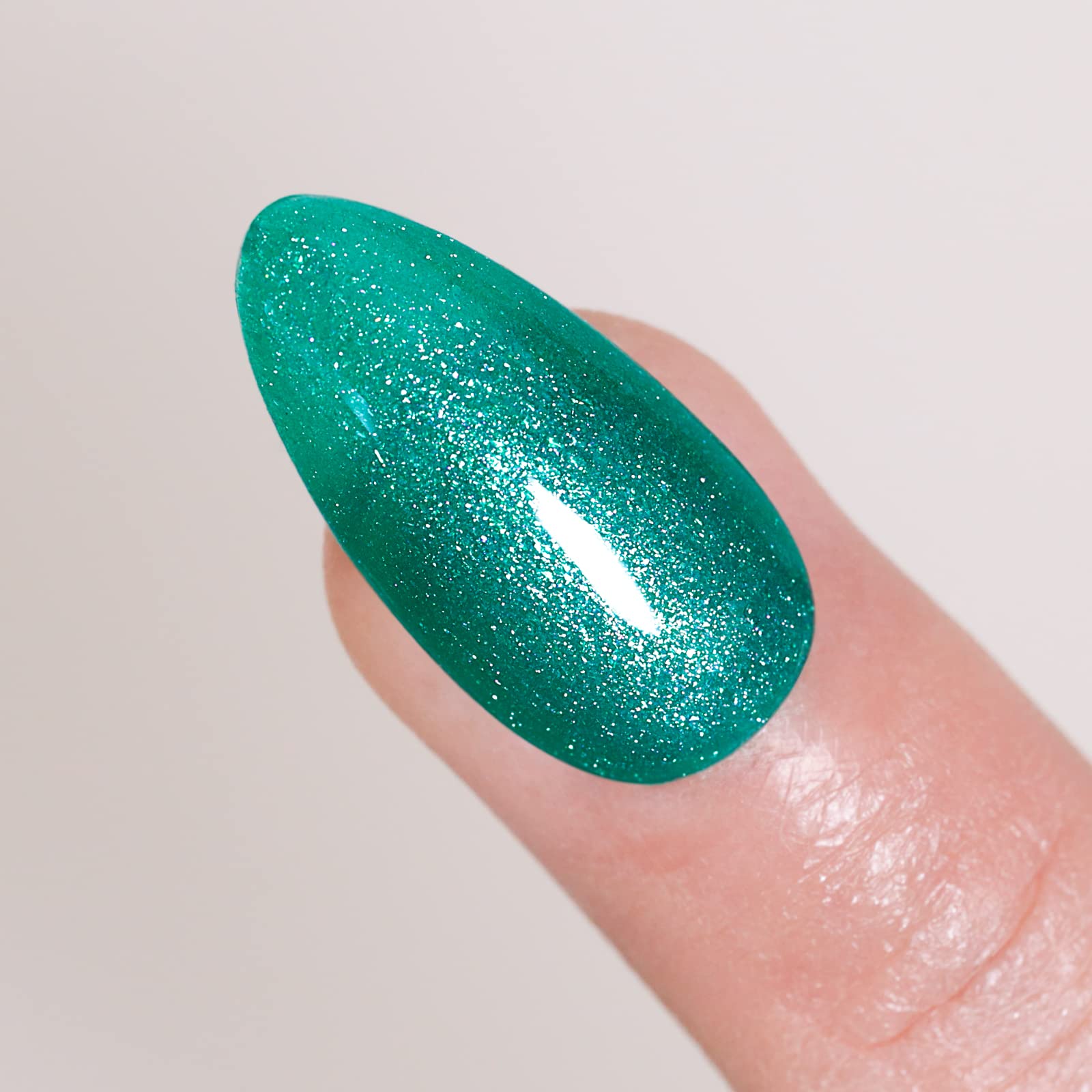 Glitzer-Gel-Nagellack – 15 ml Glitzergrün