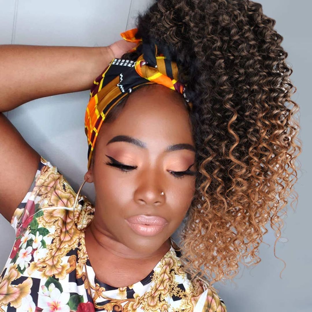 Afro Locken Pferdeschwanz