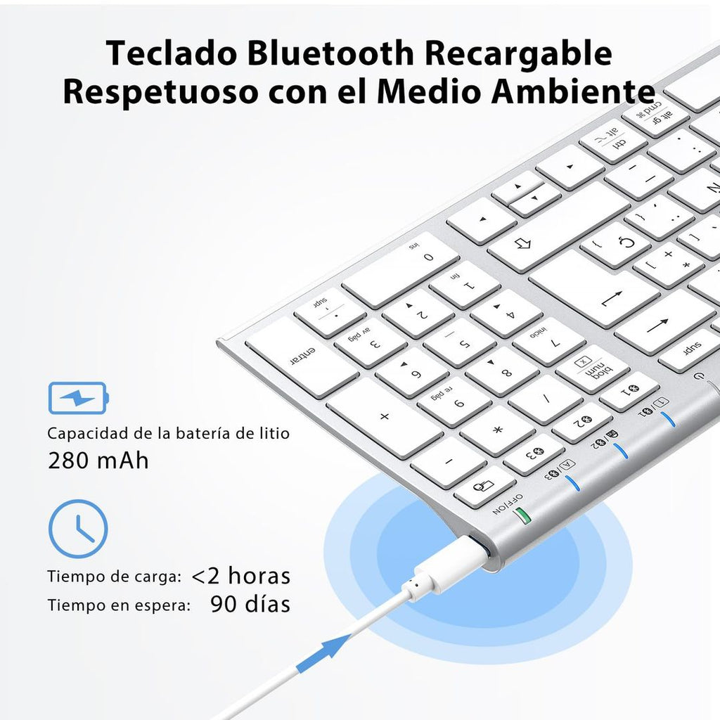 iClever BK10 Kabellose Bluetooth-Tastatur