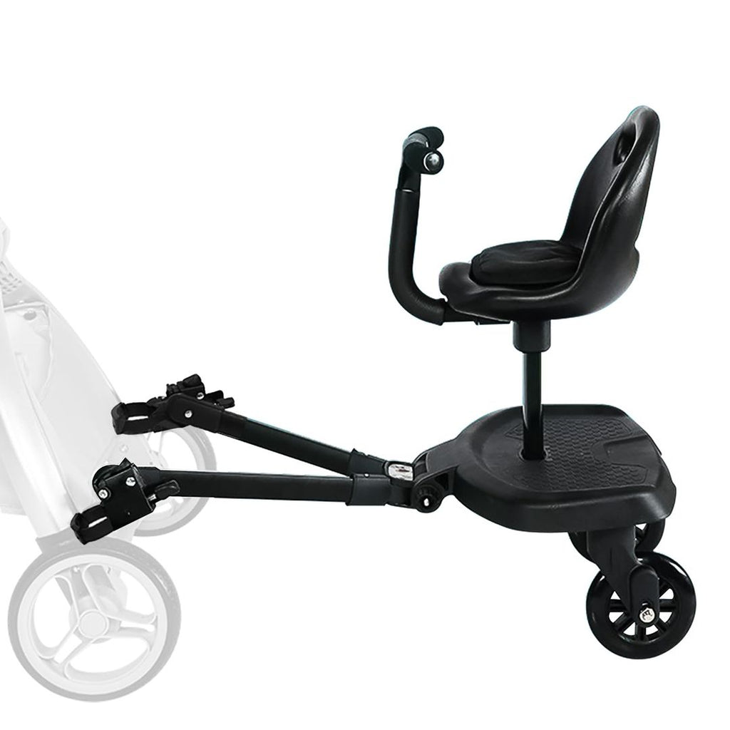 Kinderwagen-Fußbrett mit Sitz – Universal, Sicher & Platzsparend für Geschwisterkinder