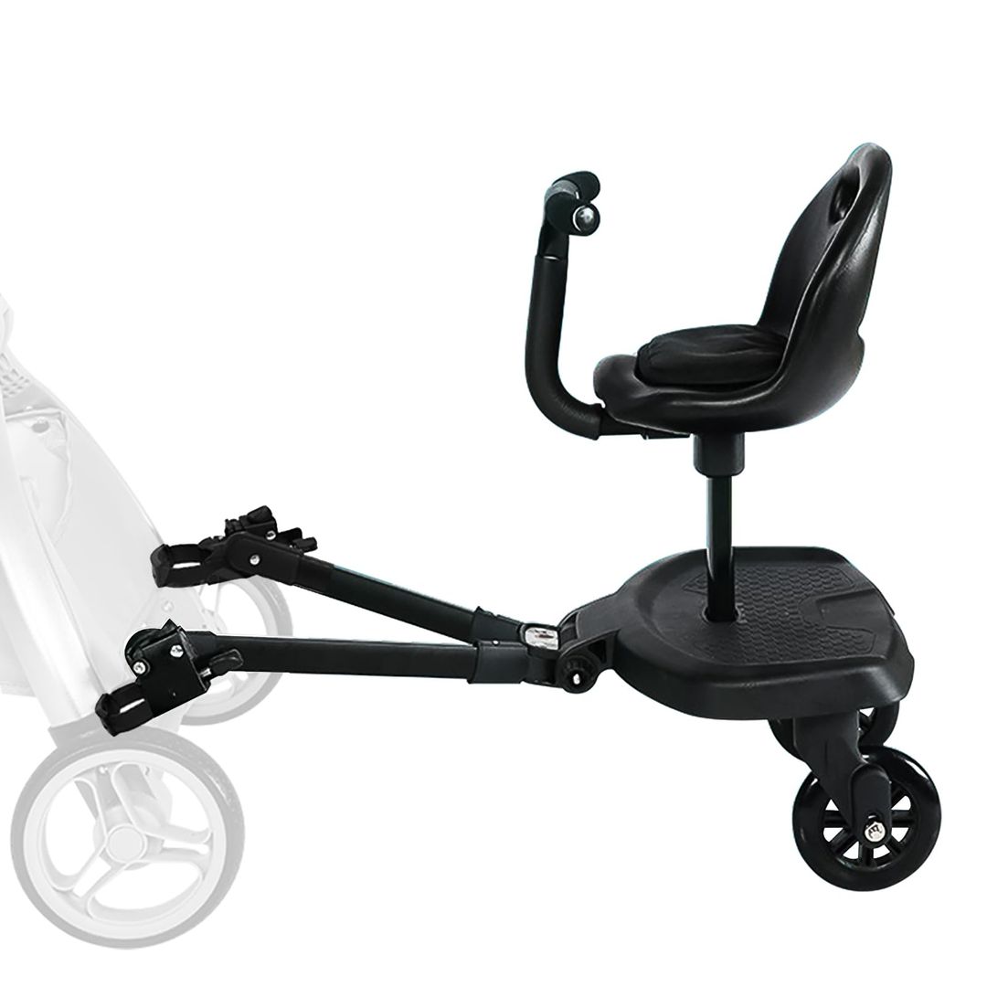 Kinderwagen-Fußbrett mit Sitz – Universal, Sicher & Platzsparend für Geschwisterkinder