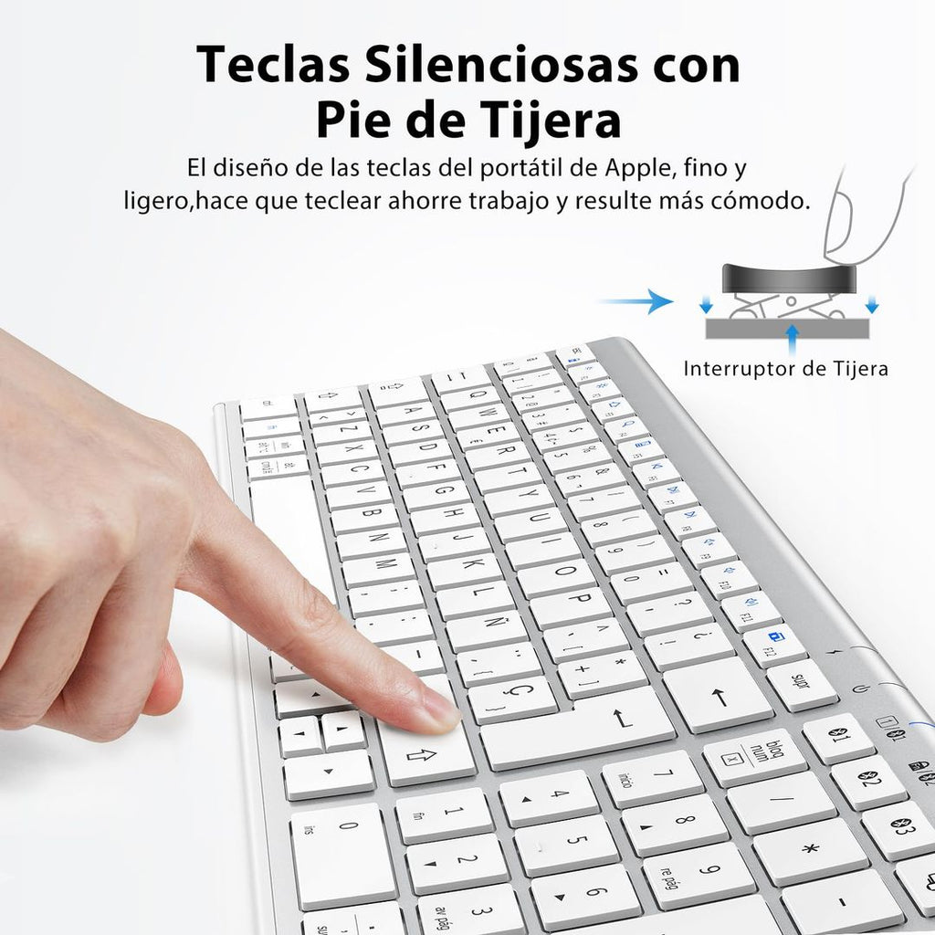 iClever BK10 Kabellose Bluetooth-Tastatur