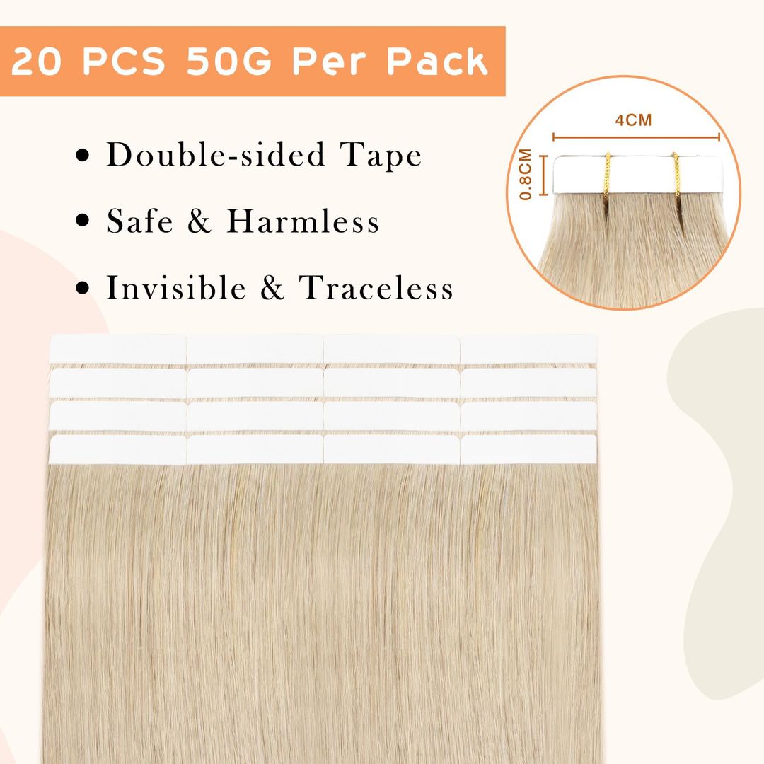 Haarverlängerungen aus echtem Haar 20 Zoll