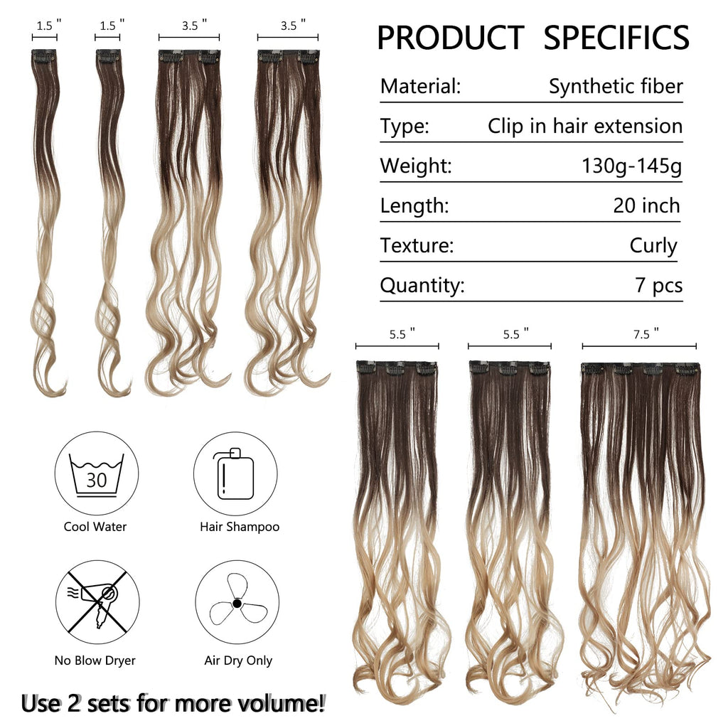 Clip-in-Haarverlängerung  50 cm