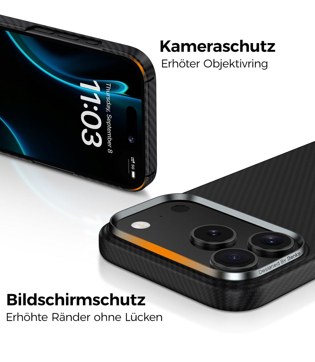 iPhone 17 Pro Max Hülle – Ultra-Leicht, MagSafe-kompatibel, Schwarz, 6,9 Zoll