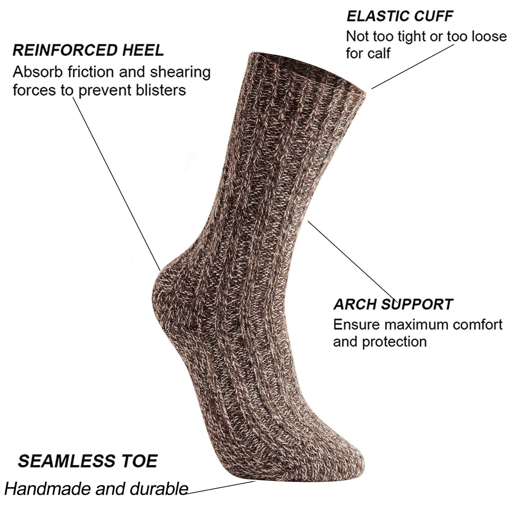 GLENMEARL  Thermosocken Merinowolle 3 Paar  Gr. 38-42