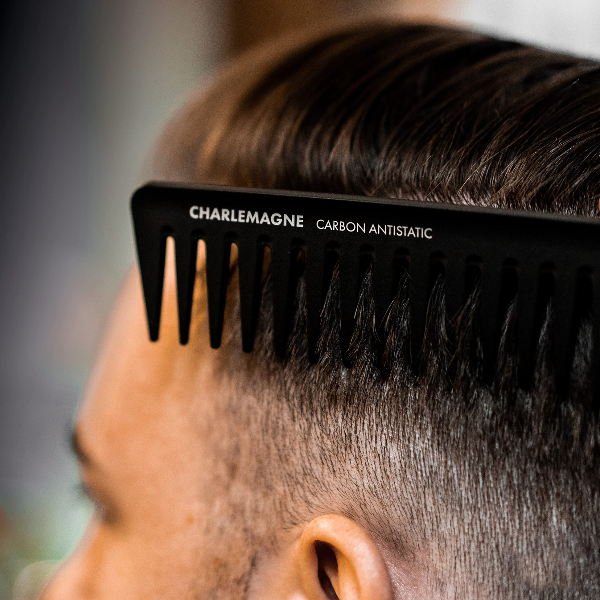 Carbon-Haarkamm für Männer – 19 cm