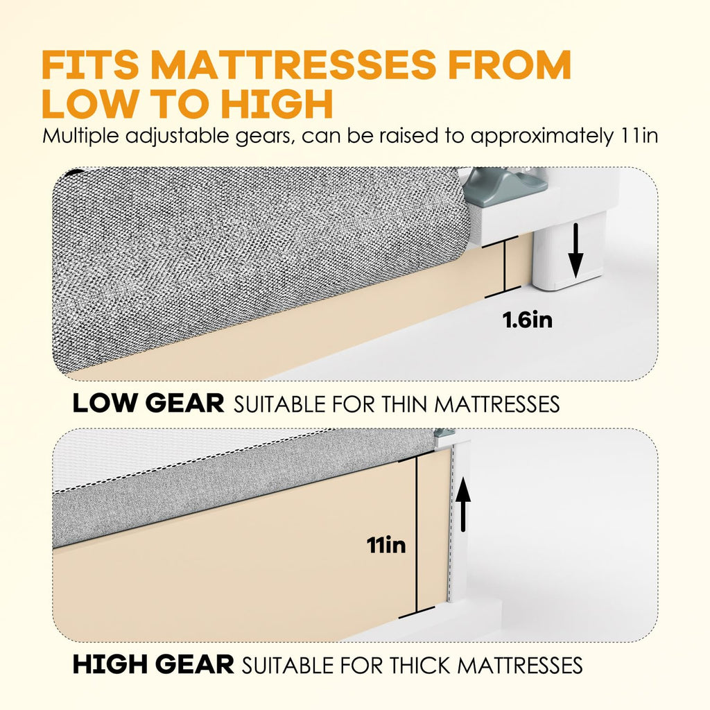 IKARE парапет за легло, детски парапет за вертикално повдигане