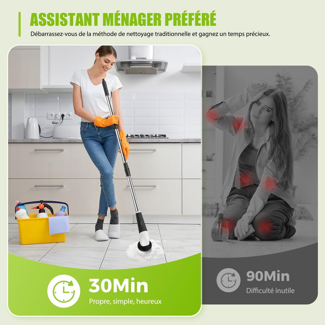 Elektrische Reinigungsbürste 8 Köpfe