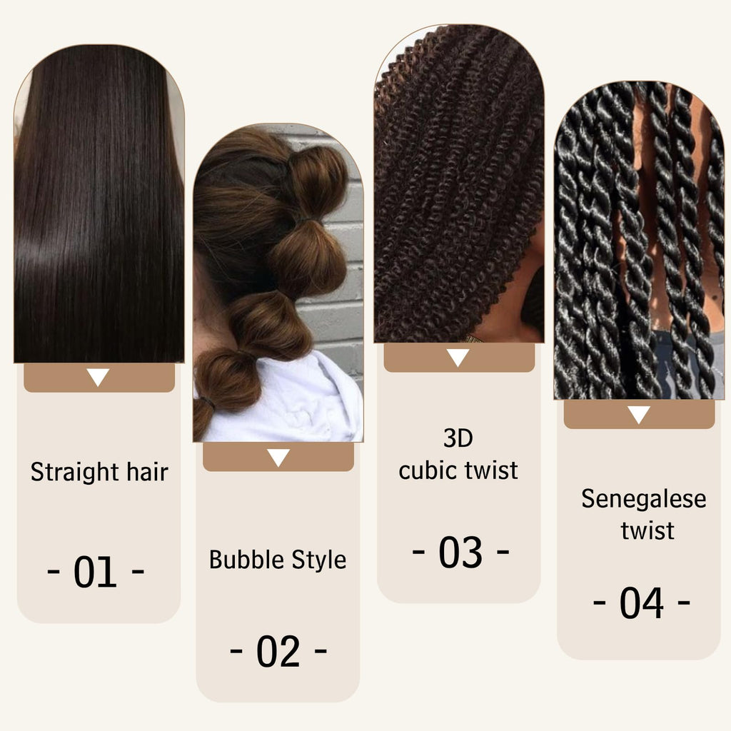 Easy Braids, Flechthaar, 50,8 cm, 8 Packungen