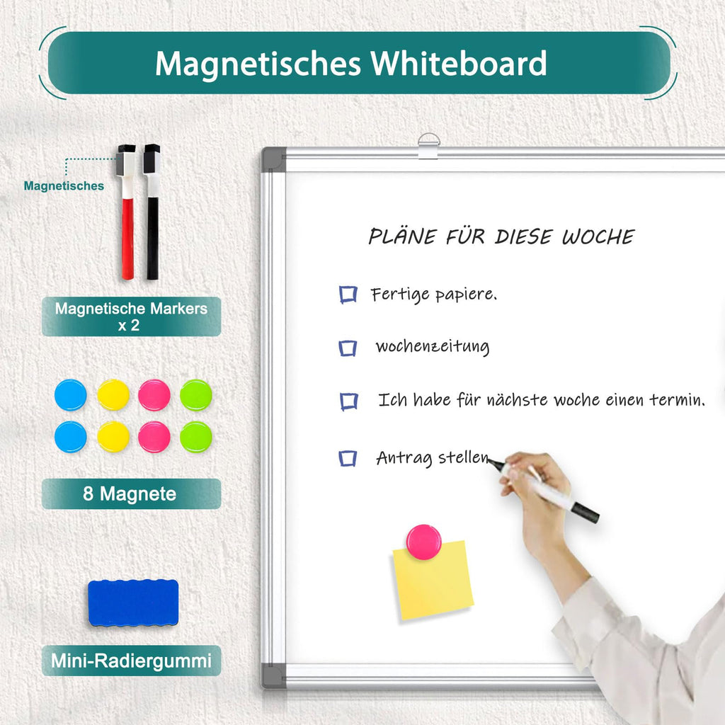 QUEENLINK Magnetische Whiteboard-Tafel