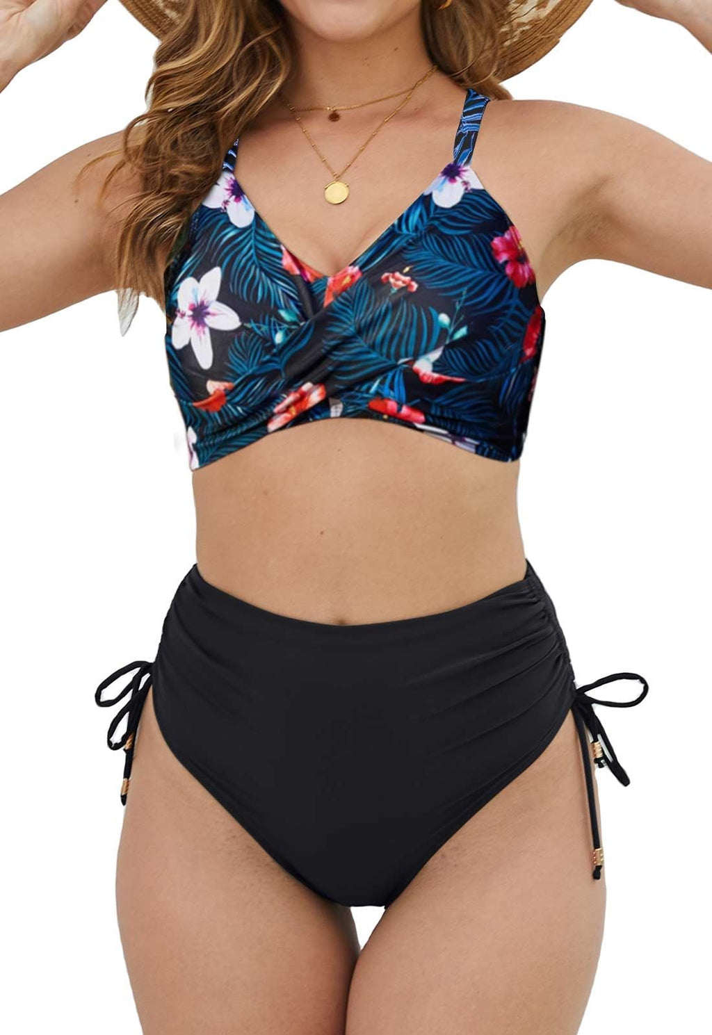 Hochtailliertes Bikini-Set Push-Up Zweiteilig