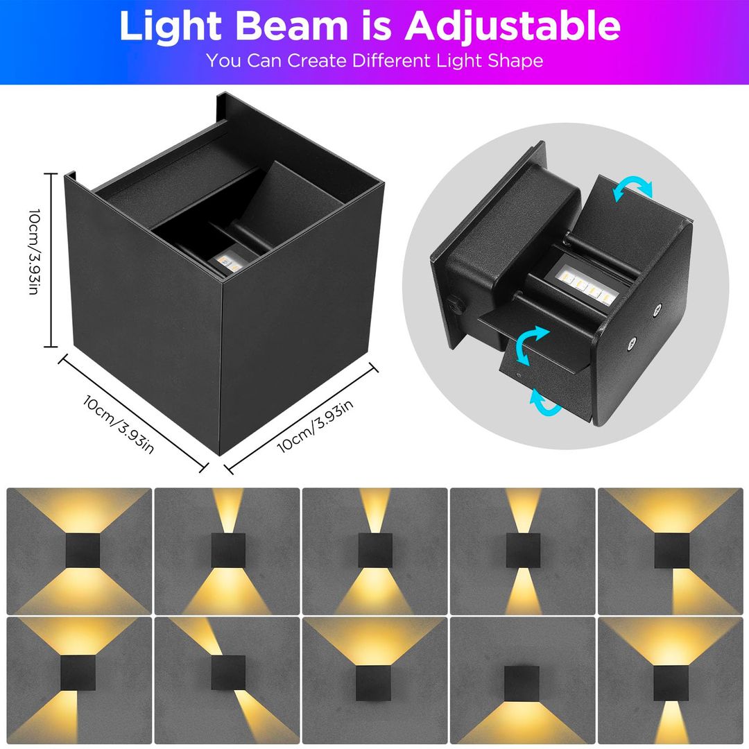 Smart RGB-LED-Wandleuchte mit App-Steuerung