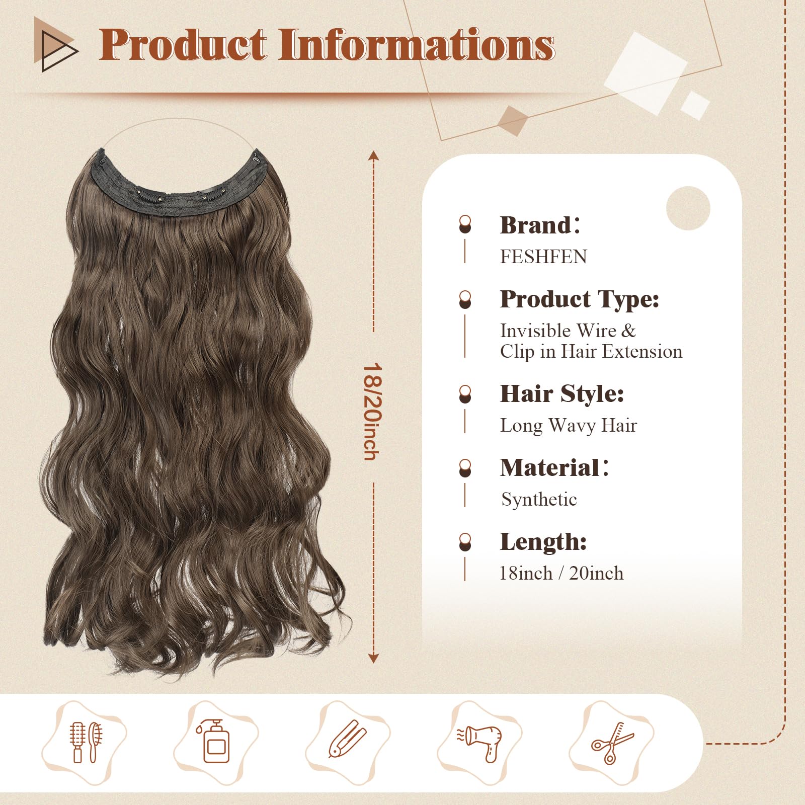 Unsichtbare Haarverlängerungen  45 cm