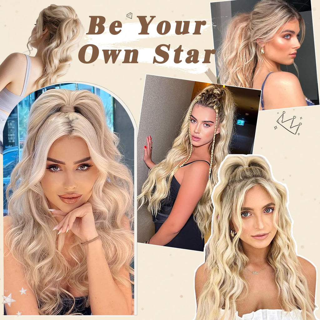 Lockige Zopf-Haarverlängerung– 40 cm