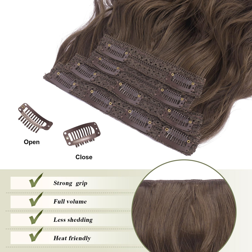 Clip-in-Extensions, 4 Stück 40 cm