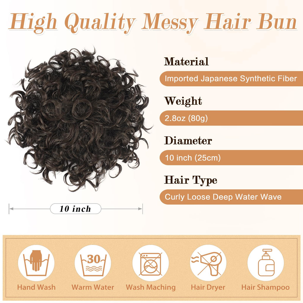Messy Bun-Pferdeschwanz elastisch