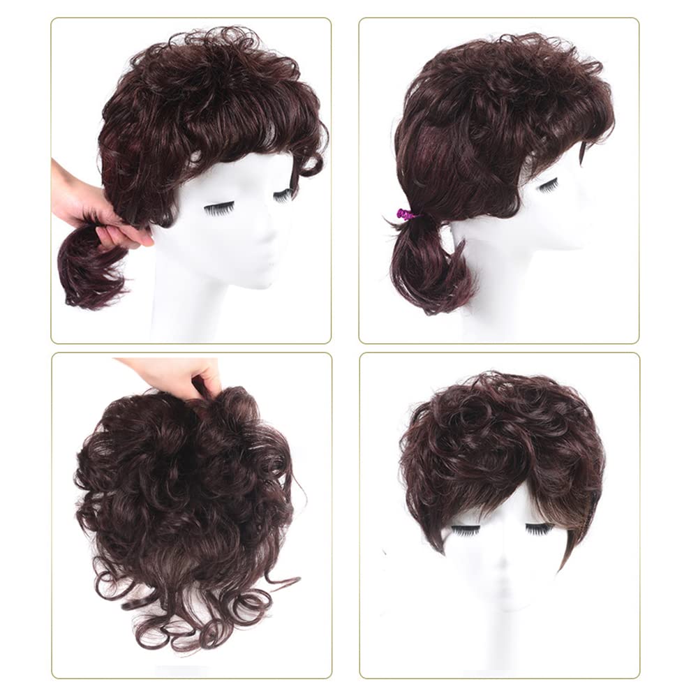 Echthaar Lockige Wellen Toupee