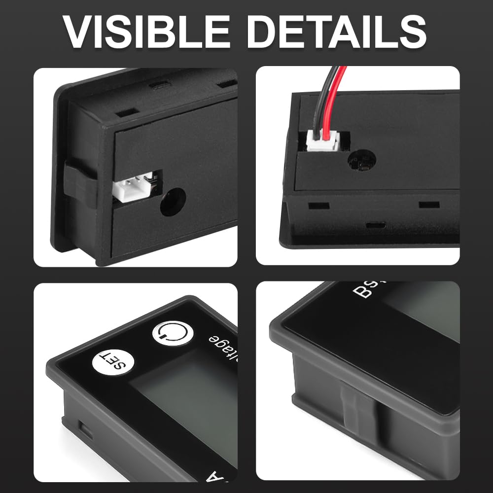 Heemol LCD Batteriemonitor 12V-84V