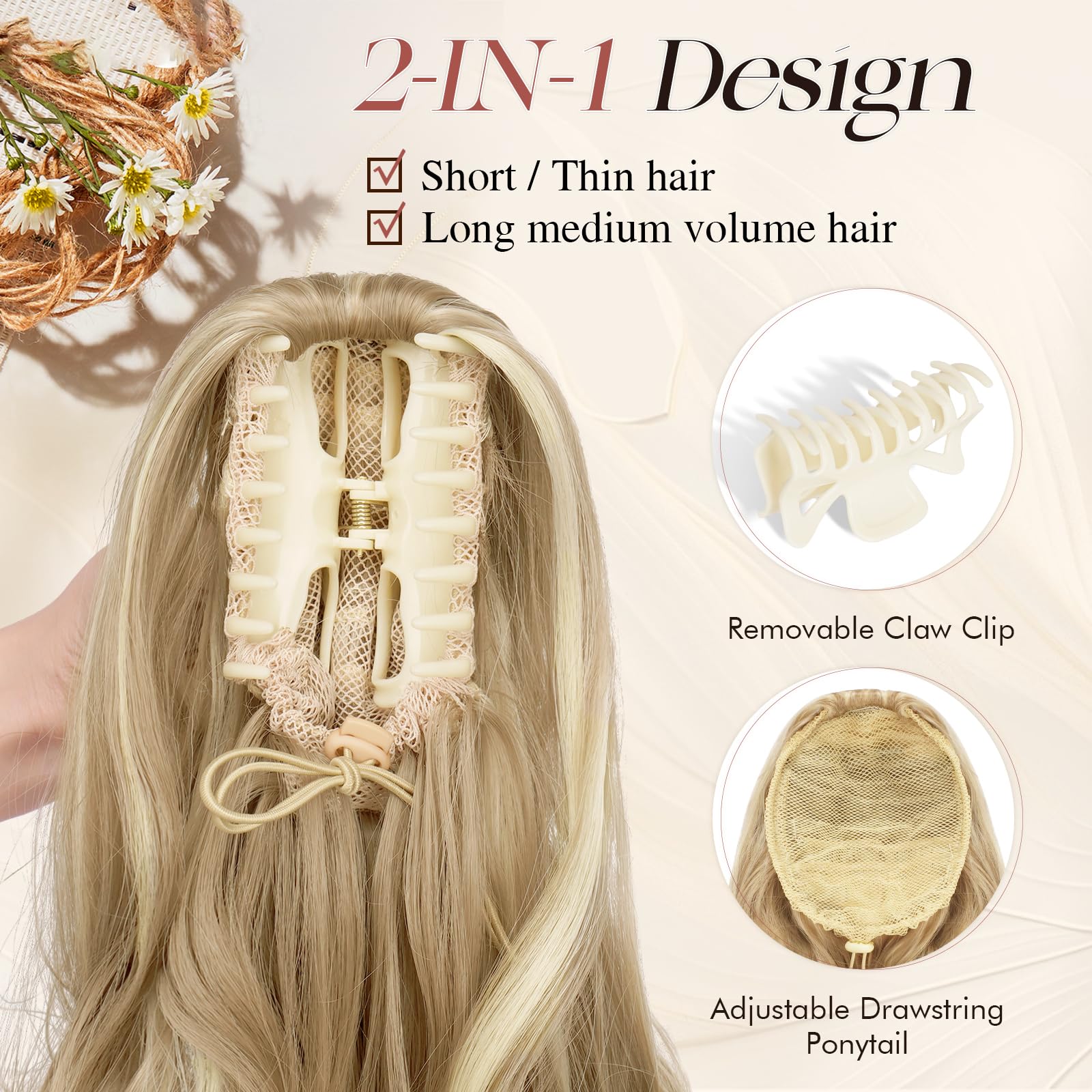 Pferdeschwanz mit Clip