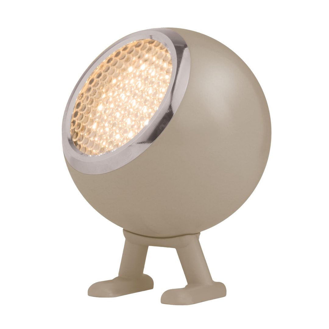 NORBITT 3.0 kabellose LED-Tischlampe in Pilzform, Braun